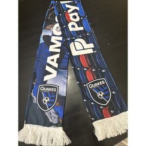 Vamos San Jose Earthquakes PayPal Park Neck Scarf Quakes MLS Soccer 54 x 6.5”